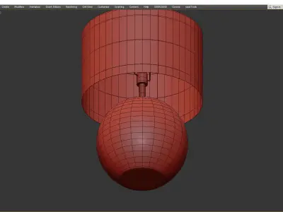 FOLK ABIGAIL BALL TABLE LAMP Low-poly 3D model