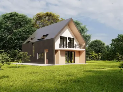 Modern House 005 3D model