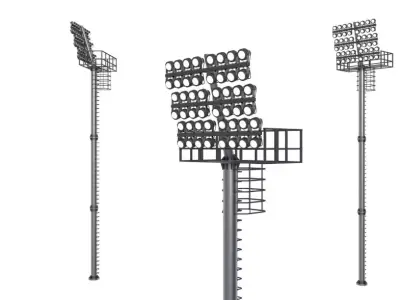 Stadium Lighting 3D model