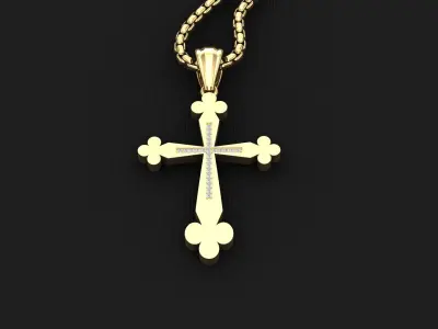 Cross Light Gold 3CP002 3DM STL 3D model
