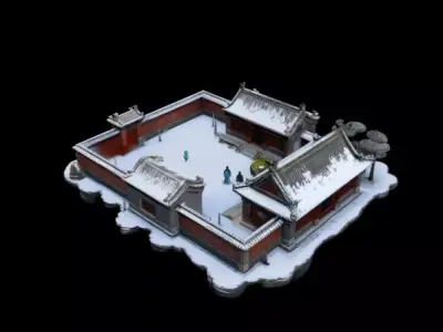 courtyard  3D model