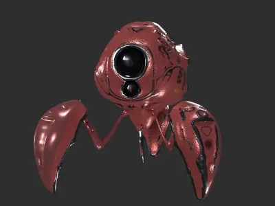 Robo Spider Scifi Low-poly 3D model