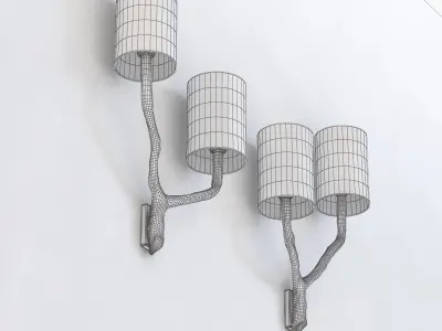 Twig Wall Light 3D model