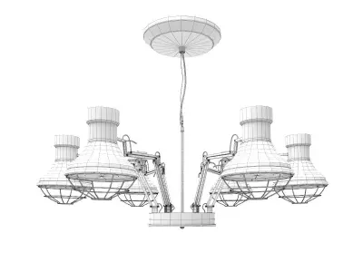 Lamp Kare Design Spider Multi 6-lite 3D model