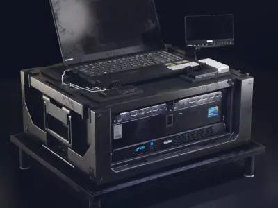  DIT Station Low-poly 3D model