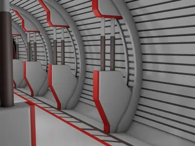 Sci Fi Interior 3D model