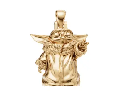 Yoda Alien with and without diamonds 3D print model