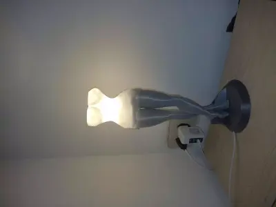 DressWoman bedside lamp 3D print model