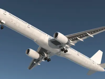  Jet Bridge Terminal with Medium Passenger Aircraft 