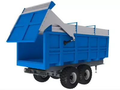 Dump Trailer 3D model
