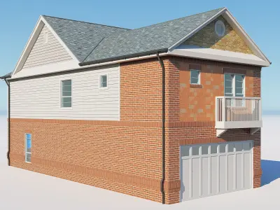 Two Story House 4 3D model