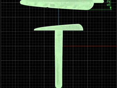 Half set 0076 3D print model