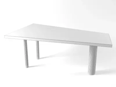 Trapez table Free 3D model