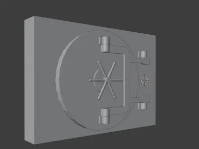 Bank Safe Door 3D model