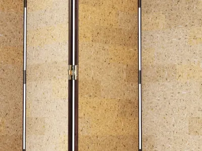 Eileen Gray four-panel screen 3D model