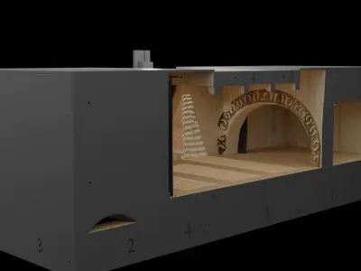 Jabbas Throne Room - Set 5 - Trophy Room 1-12 scale Blackseries 3D print model