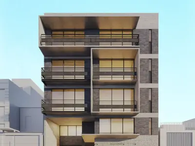 Apartments Building 3D model