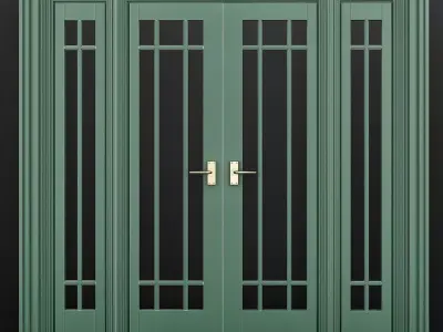 Interior Doors Premium low poly 3d model Low-poly 3D model