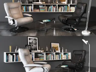 Lafer Thor Reclining Chair set 3D model