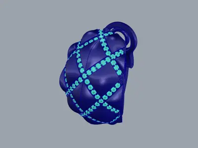 Crisscross Diamond Earrings JDBCo 3D print model