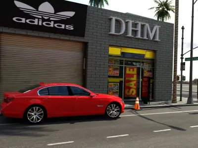 Los Angeles Hollywood Downtown California America LA 3D model