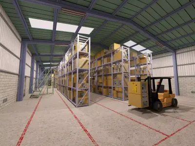 Warehouse Version 1 Low-poly 3D model