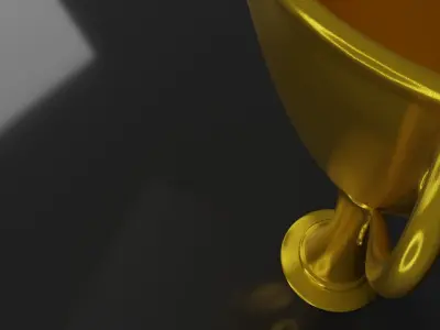 Goldcup Free low-poly 3D model