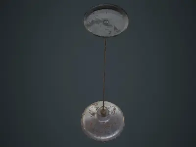 Hanging Lamp 1D Low-poly 3D model