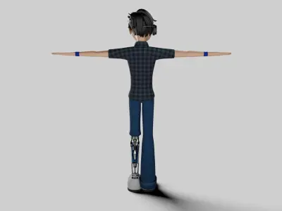 sci-fi styles Boy 3D model