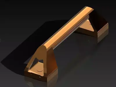 Handle metal Free 3D model