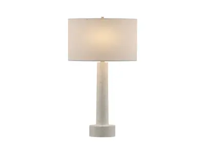 Italian Flared Column Limestone Table Lamp 3D model