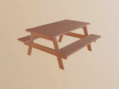 Picnic Table 3D model