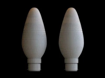 Candle Bulb Low-poly 3D model