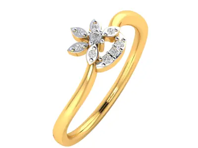 Women Ring Render 3dm STL MTL SLC JCD OBJ FBX Details 3D print model 70