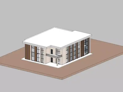 Simple Revit House v2 3D model