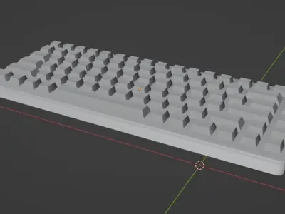 Keyboard Free low-poly 3D model