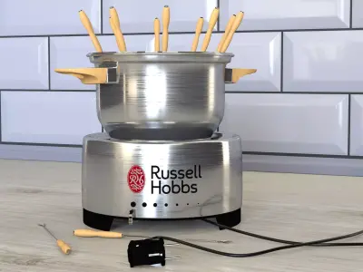 electric fondue maker  3D model