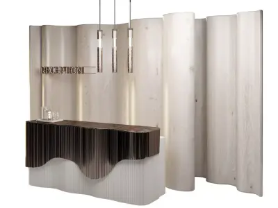 Reception Copper Lines 3D model