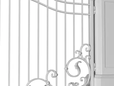 Gates in classic style Entrance Forged   3D model