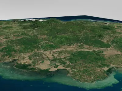 Bawean island Indonesia  3D model