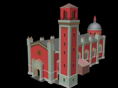 The New Evangelical Church Kezmarok Slovakia Free 3D model