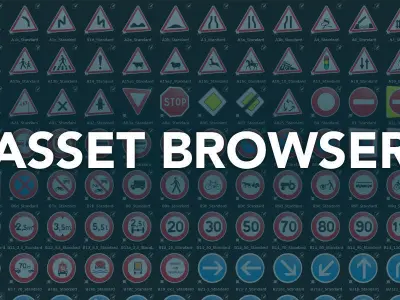 Road Signs - French Edition 3D model