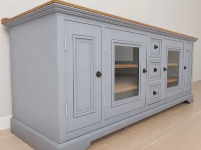 Rustic Entertainment center 3D model