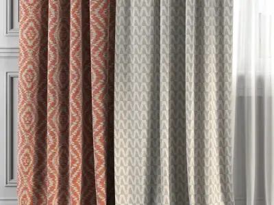 Curtain Set 188 3D model