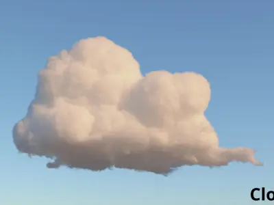 Volumetric clouds VDB Pack B 3D model