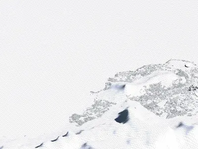 Cape Town South Africa City Landscape 3D Model 3D model