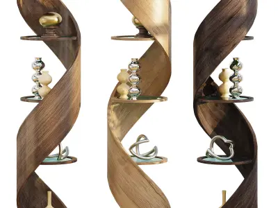 DNA Single Strand Low-poly 3D model