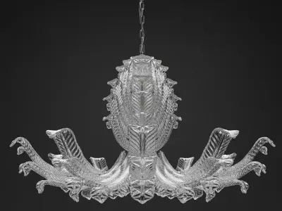 Glass and Glass 2016 995 12  Chandelier 3D model