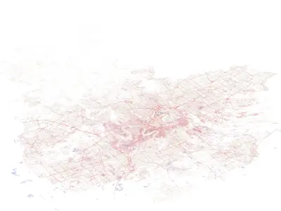 Brisbane City in Australia 3D model