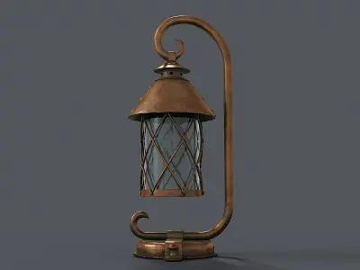 German Historical Garden Light 3D model